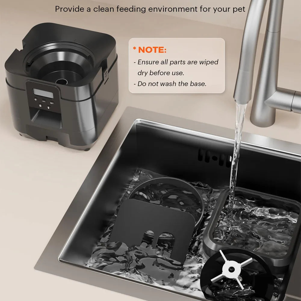 Automatic Smart Pet Feeder – Timed Cat & Dog Food Dispenser with Slow-Feed Bowl