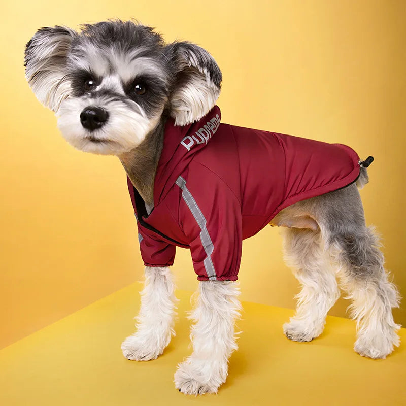 Waterproof Reflective Dog Coat – Winter Warm Fleece Jacket for Small & Medium Dogs